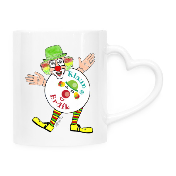 Hrnek srdce s potiskem Brdíkův hrneček