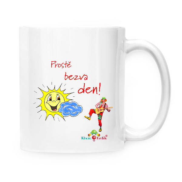 Hrnek malý bílý s potiskem Brdíkův veselý hrníček